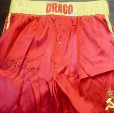 DOLPH LUNDGREN SIGNED ROCKY IV