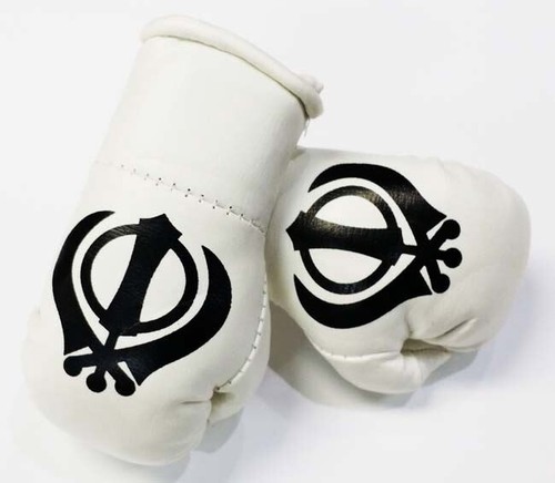 Sikh khanda mini boxing gloves - sikh,
