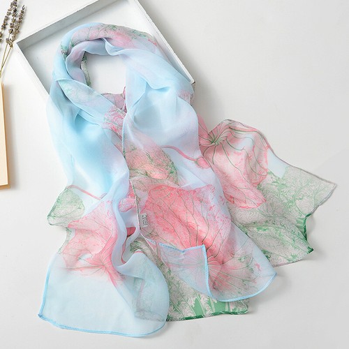 Women long scarves - scarves, silk