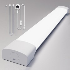 1.3FT 4FT 5FT LED Strip Lights Batten Tube Light Office Garage Ceiling with Plug