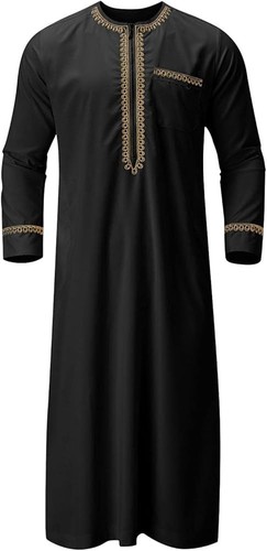 Sale black muslim dishdasha - black,