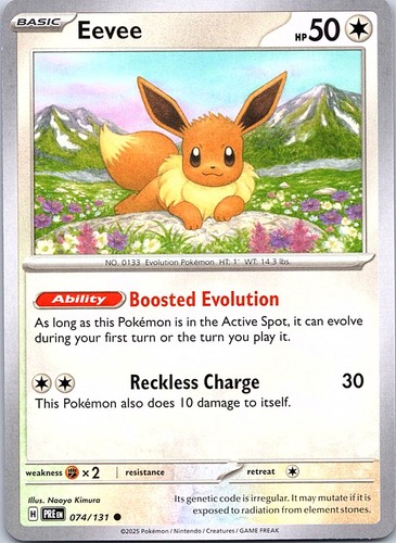 Eevee 074 131 common - eevee, prismatic