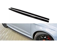 Side Skirts Diffusers  Gloss Black  For Audi RS3 8VA Sportback
