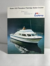 1960’s HENRY LUHRS SEA SKIFFS INC. BOATING SUPER 320 FIBERGLASS FLYBRIDGE SEDAN