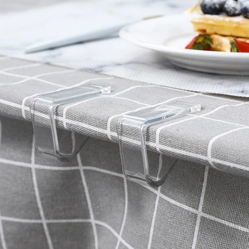 Clear tablecloth clips pack - tablecloth,