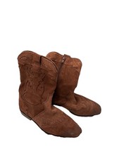 Zara Brown Suede Cowboy Style