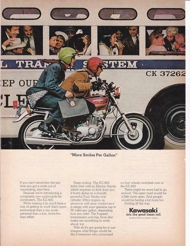 1974 kawasaki 400 - 1974, kz-400