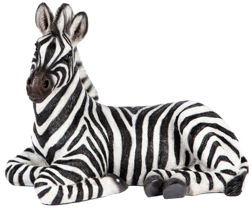 Sitting zebra garden ornament - zebra,
