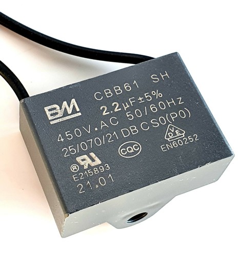 Cbb61 motor fan start - cbb61, running