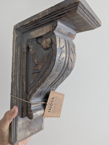 Wooden wall bracket shelve - wooden,