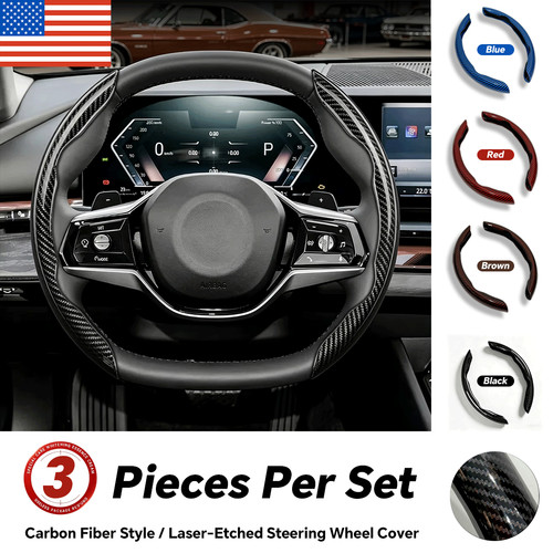 Carbon fiber steering wheel - carbon,