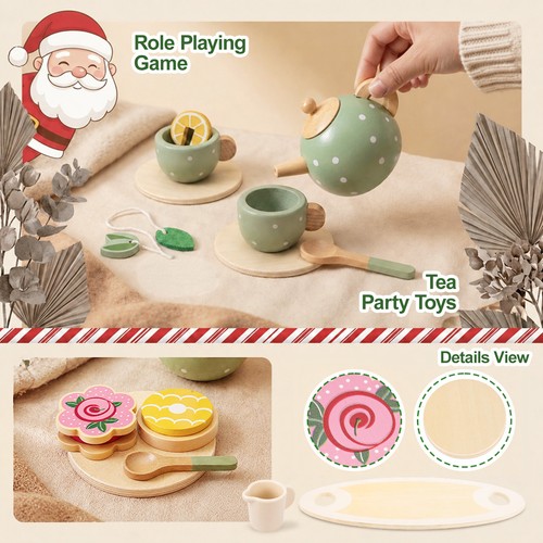 Wooden afternoon tea set - tea,