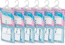 Dehumidifier Hanging Wardrobe Bags Damp Condensation Mould Moisture 6 PACK NEW