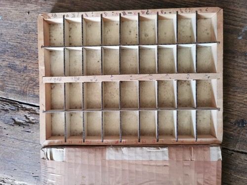 Vintage wooden printers - vintage, letter
