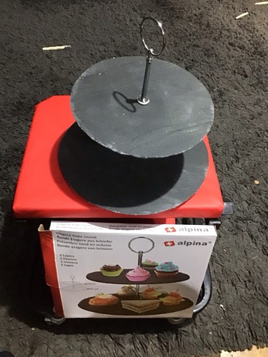 Two 2tier cake - two, slate