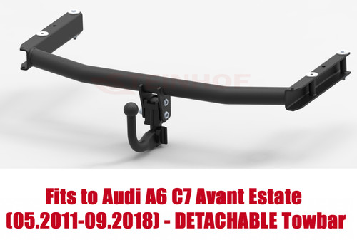 Detachable tow bar for audi - detachable, a6