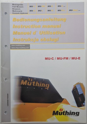 Muthing mulchsysteme front - front, &