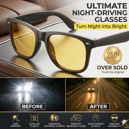Night driving glasses with - aa,