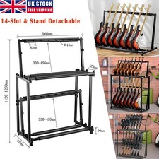 14-Slot Guitar Stand Metal Gun