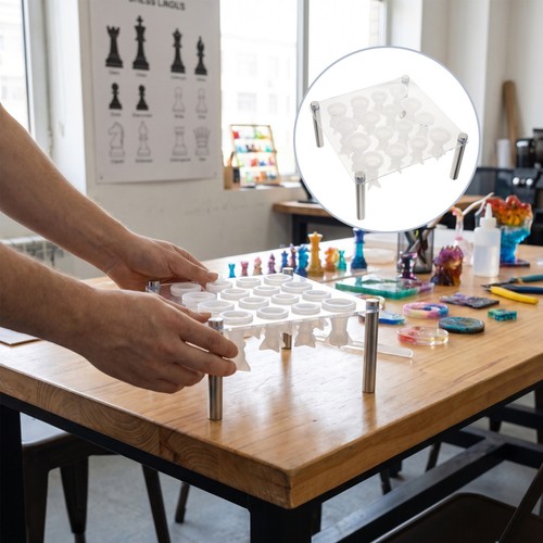 Sets silicone chess mold - 4,