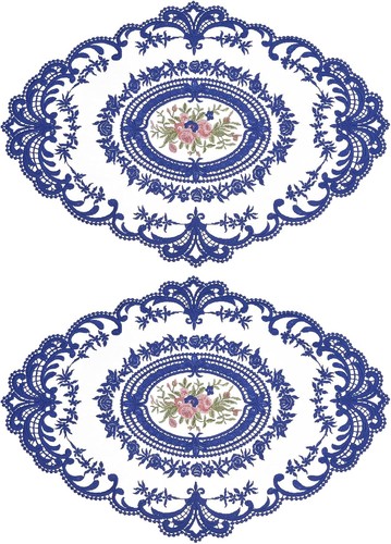 2pack retro lace placemat - 2pack,