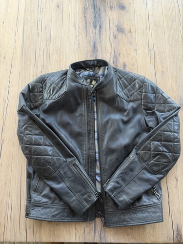 Belstaff men leather jacket - men's,