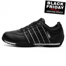 K Swiss Arvee 1.5 Mens Classic Casual Athletic Leather Trainers Sneakers Black