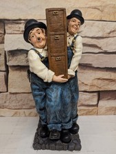 VERY RARE Vintage Laurel And Hardy Statue / Hidden Wine Storage Box Approx 39cm