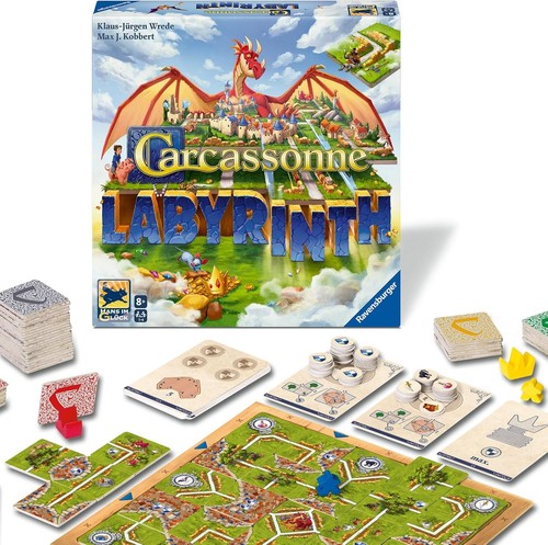 Carcassonne labyrinth board - carcassonne,