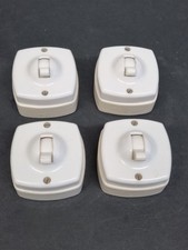 1 x Vintage Britmac  Cream Intermediate Toggle Light Switch 3 Way New Old Stock