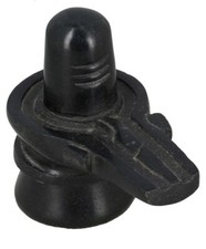 SHIVLING BLACK RESIN STATUE