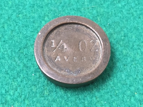 Vintage solid brass avery - avery, 1/4