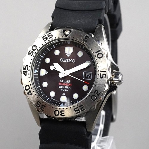 Seiko solar titanium scuba - seiko,