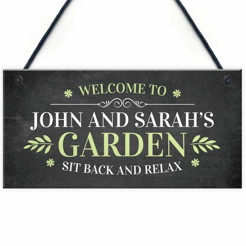 Personalised welcome garden - welcome,
