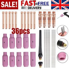 36PCS TIG Wear Parts Set for Welding WP-Torch SPARES CONSUMABLES Accessory