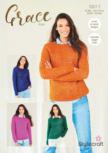 Stylecraft grace aran jumper - grace,