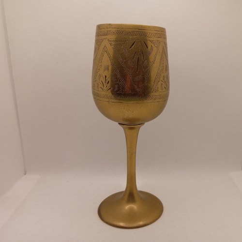 Vintage old solid brass - old, floral