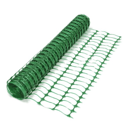 Green plastic mesh barrier - mesh,