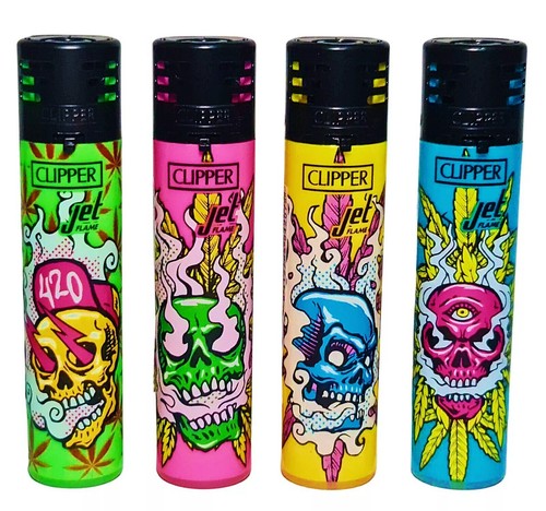 Jet flame psycho skulls - jet,