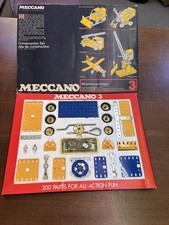 Vintage Meccano Set 3, from 1975, 100% Complete in Original Box