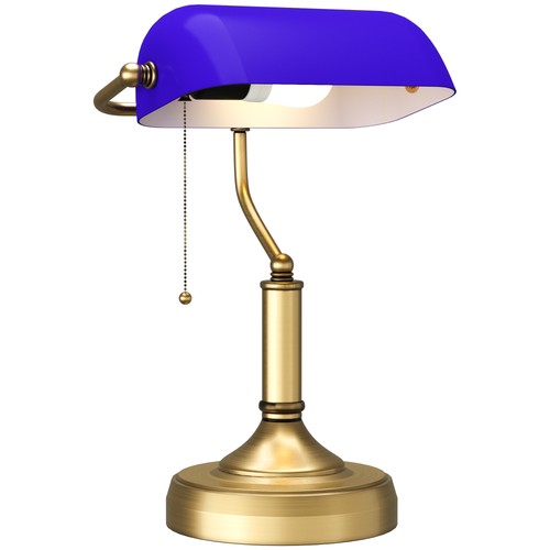 Vintage bankers desk lamp - bankers,