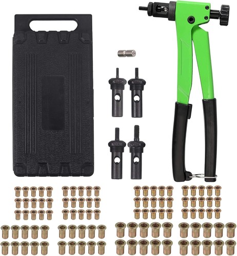 Hand riveter gun kit 100pcs - riveter,
