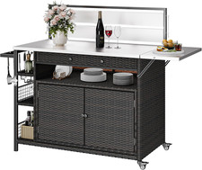 XL Outdoor Bar Table & Storage