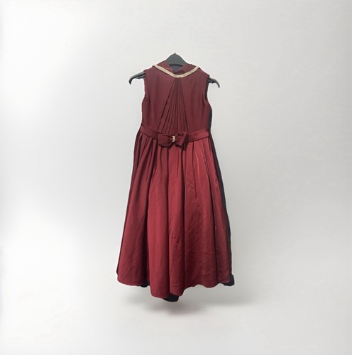 Girls burgundy wine pleated - burgundy,