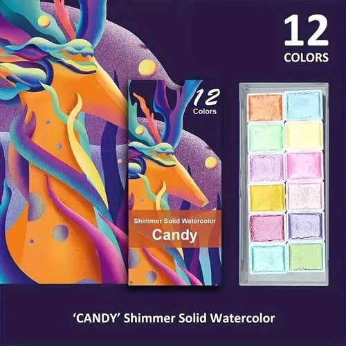 Boxed watercolour metallic - boxed,