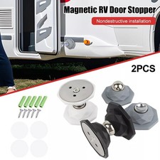 2Pcs Magnetic Door Stop Holder Doorstop Magnet Kit For Caravan Lock RV Motorhome