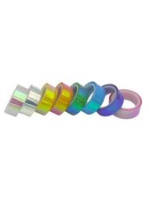 8 Rolls Multi Pack Holographic Foil Washi Tape Set 15mm x 3 Meters (0.59″ x 118″