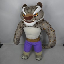 RARE 2008 Mattel Kung Fu Panda - Tai Lung - Small Stuffed Plush Soft Toy 10" HTF