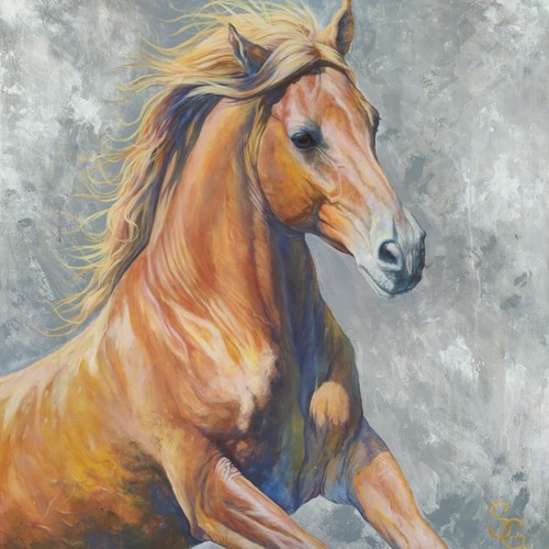 Original painting horse 100 - 100, cm