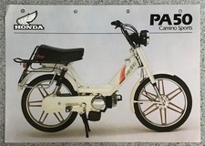HONDA PA50 Camino Sports Moped Sales Specification Leaflet May 1981